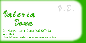 valeria doma business card